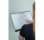 Porte-bloc Maul A3 paysage PS noir