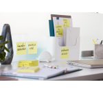 Memoblok 3M Post-it 654-SSCY Super Sticky 76x76mm geel voordeelpak