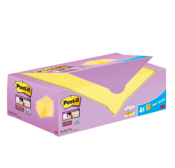 Notes 3M Post-it 655-SSCY Super Sticky 76x127mm jaune lot promo