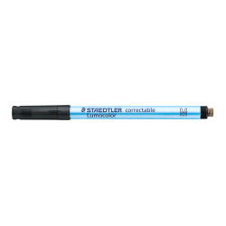 Viltstift Staedtler Lumocolor 305 non permanent correctable M zwart