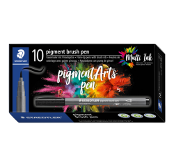 Feutre pinceau Staedtler PigmentArts 1mm noir intense