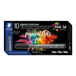 Feutre pinceau Staedtler PigmentArts 1mm noir intense