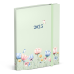 Agenda 2025 Lannoo Flowers watercolour green 7dagen/2pagina's