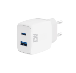 Chargeur ACT 20W 2 ports USB-A +USB-C blanc