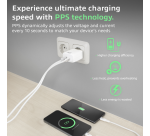 Chargeur ACT 20W 2 ports USB-A +USB-C blanc