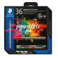 Feutre pinceau Staedtler PigmentArts set 36 couleurs