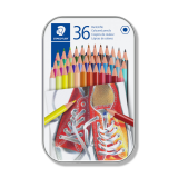 Crayon de couleur Staedtler 175 Hexagonal boîte 36 couleurs