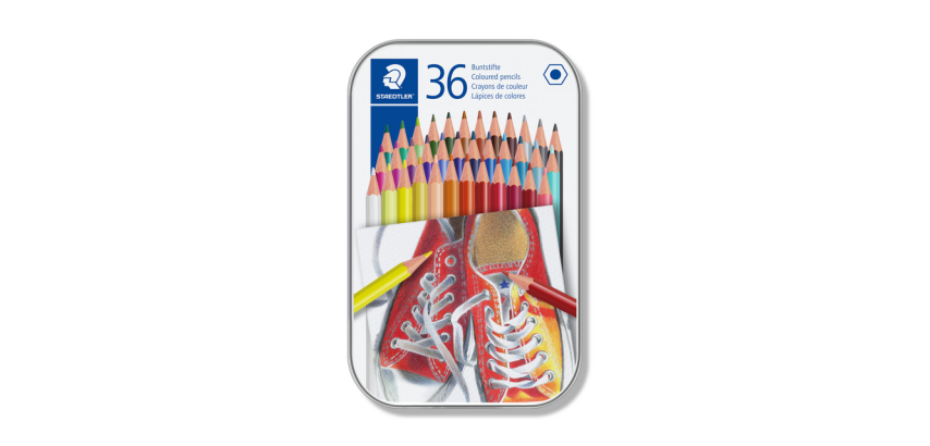 Staedtler 175 Hexagonal Colored Pencils Box 36 Colors