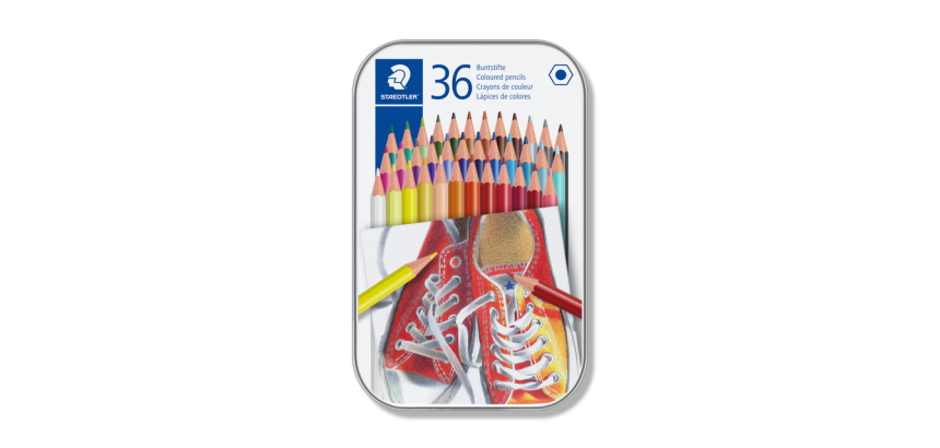 Staedtler 175 Hexagonal Colored Pencils Box 36 Colors