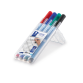 Viltstift Staedtler Lumocolor 305 non permanent correctable M set à 4 stuks