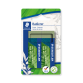 Gomme Staedtler Eco 5280 65x23x10mm vert olive blister 2 pièces