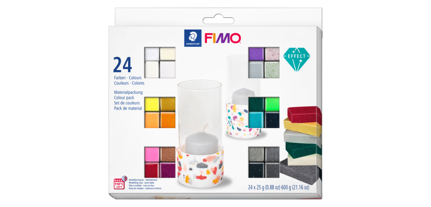 Pâte à modeler FIMO Effect Colour paquet 24 couleurs