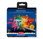 Feutre pinceau Staedtler Pigment Arts set 12 couleurs