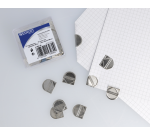 Attache-coins Westcott aluminium argenté boîte 100 pièces