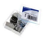 Attache-coins Westcott aluminium argenté boîte 100 pièces