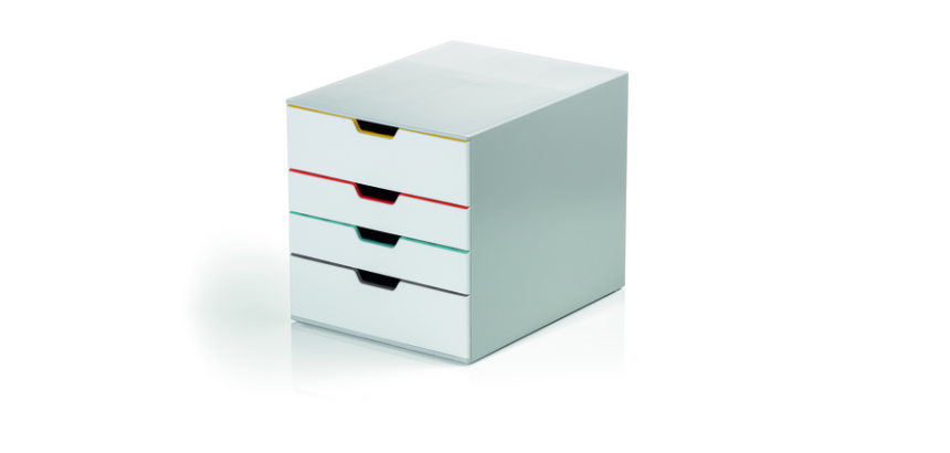 Module de classement 4 tiroirs Durable Varicolor couleurs mixtes