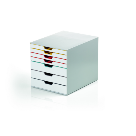 Module de classement 7 tiroirs Durable Varicolor couleurs mixtes.