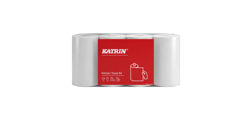 Katrin kitchen paper towels 87075 2-ply 64 sheets white