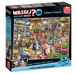 Puzzle Wasgij Mystery 28 - Feline Frenzyl 1000 pièces
