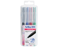 Fineliner Artline 200 ogive Fin assorti 4 pièces