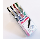 Fineliner Artline 200 rond fijn asssorti 4 stuks