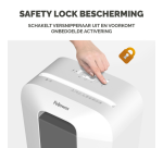 Destructeur Fellowes Powershred LX25 particules 4x37mm blanc