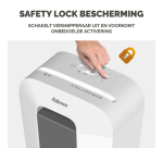 Destructeur Fellowes Powershred LX50 particules 4x37mm blanc