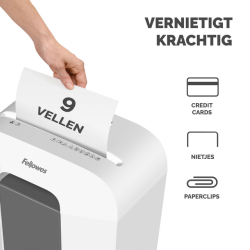 Destructeur Fellowes Powershred LX50 particules 4x37mm blanc