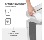 Destructeur Fellowes Powershred LX65 particules 4x40mm blanc