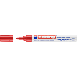 Marqueur edding 750 peinture laqué ogive 2-4mm rouge