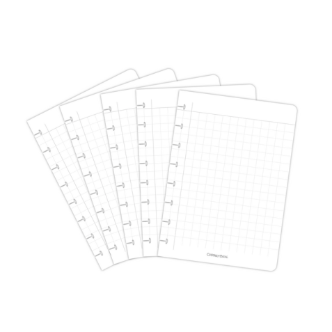 Uitbreidingsset Correctbook A5 ruit 10x10mm 5 bladen