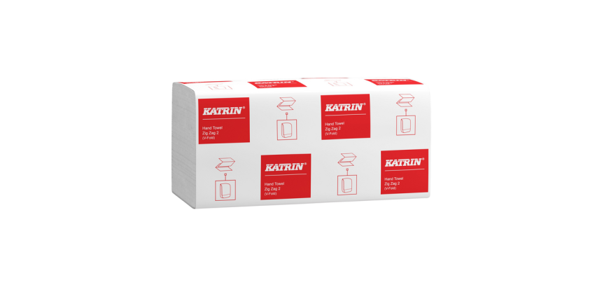 Essuie-mains Katrin 35588 Pli-Z 2 épaisseurs 244x230mm blanc 20x 200 feuilles