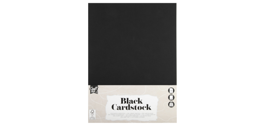 Carton Hobby CraftID A4 220g noir 10 feuilles