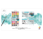 Nassau Fine Art Watercolor Paint Set 36 Half Pans