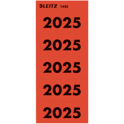 Rugetiket Leitz 2025 rood 100 stuks