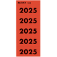 Rugetiket Leitz 2025 rood 100 stuks