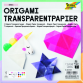 Papier Origma Folia 20x20cm transparent 42g 500 feuilles 10 couleurs