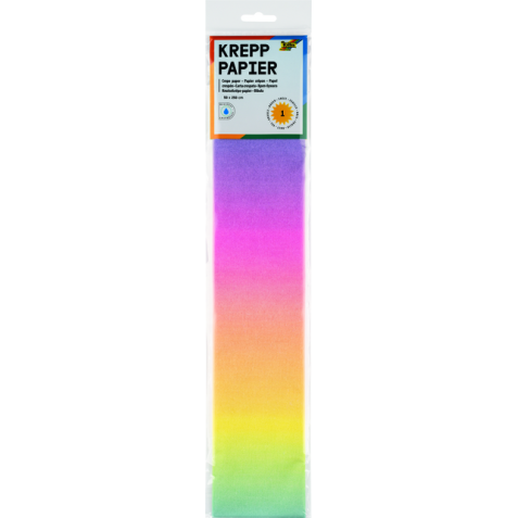 Crêpepapier Folia regenboog 250x50cm 10 kleuren