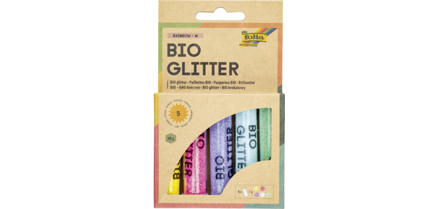 Folia Rainbow Glitter Powder 7g 5 colors