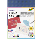Carte à broder Folia 17,5x24,5cm 300g 10 feuilles assorti