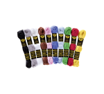 Fil à broder Folia 10 brins 4m assorti