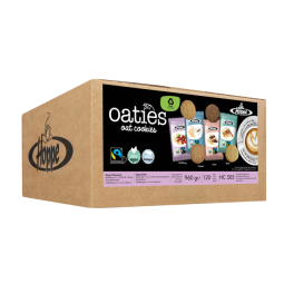 Haverkoek Hoppe Oaties fairtrade koekjesmix 120 stuks