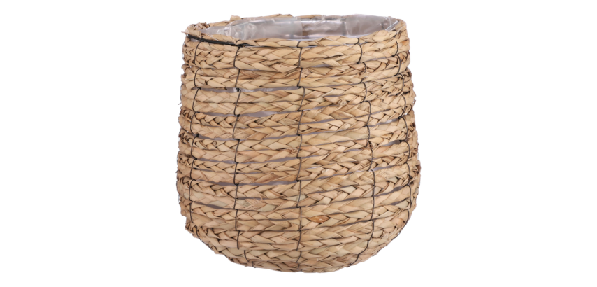 Runder Pflanzenkorb Mica Seegras Avalon hellbraun 31x30cm