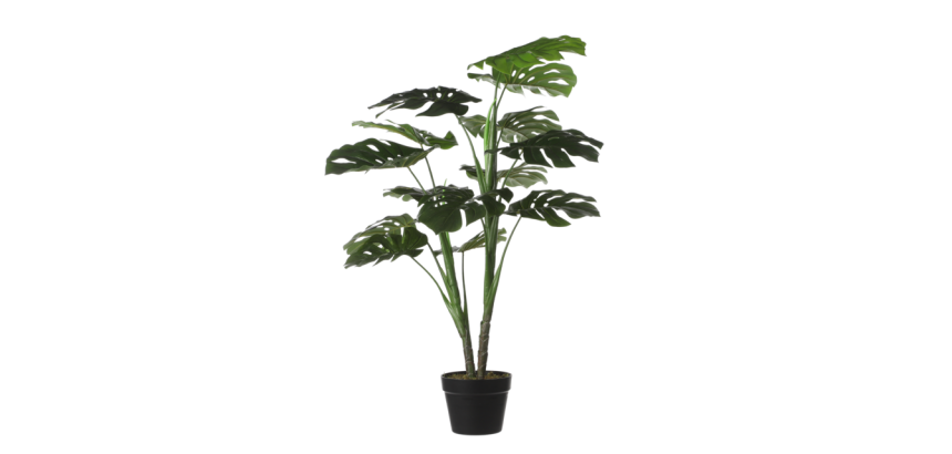 Artificial plant Mica Monstera Plastic pot 100x70cm