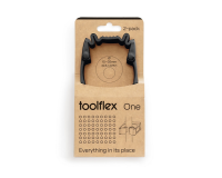 Porte-outils mural Toolflex One 2 pinces avec adaptateur ø 15/35mm noir