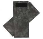 Pochette à couverts IEZZY 190x85mm anthracite marbré serviette noire 500pcs