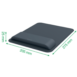 Tapis de souris Leitz Ergo avec repose-poignets réglable gris