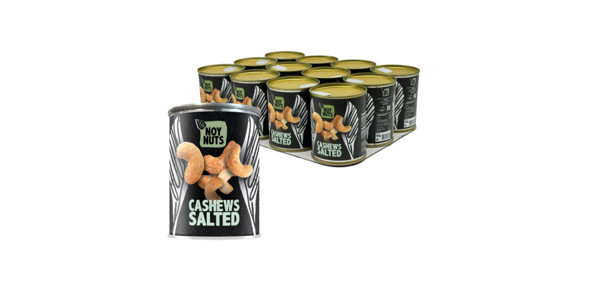 Cashewnoten NoyNuts gezouten blik 40 gram
