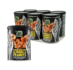 Cacahuètes NoyNuts sucrées et grillées avec des amandes boîte 135g