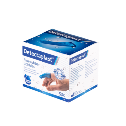 Doigtier Detectaplast caoutchouc bleu 50 pièces